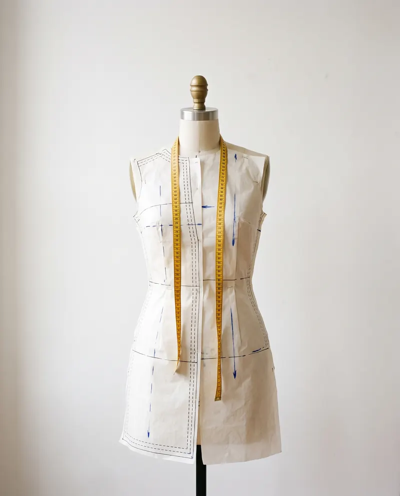 Tailor’s dummy with a sewing pattern