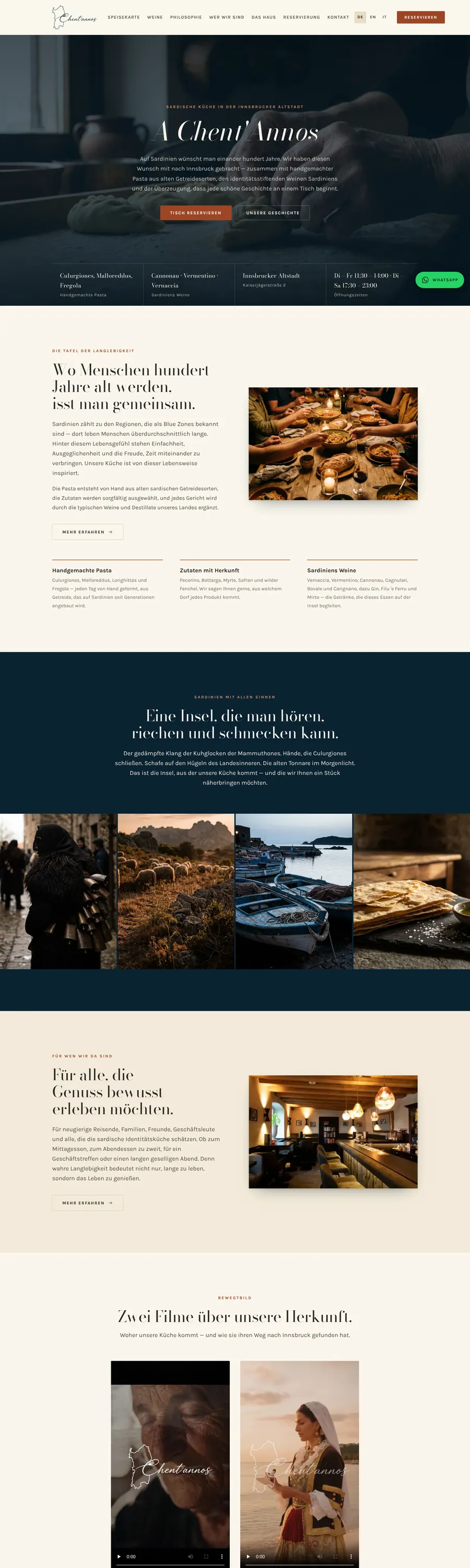 Screenshot of the website Chentannos